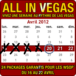 2 packages Event 50 pour les WSOP