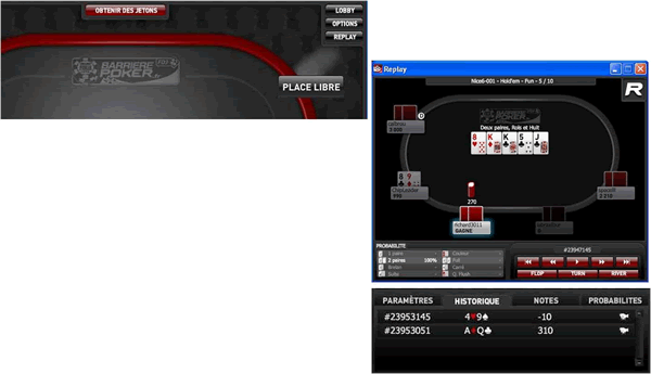 Hand Replayer de BarrierePoker.fr