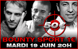 Tournoi Bounty avec des sportifs sur BarrierePoker