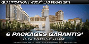 WSOP 2011 : 6 packages offert par BarrierePoker.fr