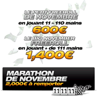Marathon à 2000 euros sur ChiliPoker.fr
