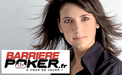 Estelle Denis ambassadrice de la salle de poker en ligne BarrierePoker.fr