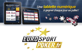 iPad 2 à gagner tout le mois de juillet sur EuroSport Poker