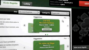 Accès rapide Lobby Everest Poker.fr
