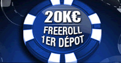 Freeroll 20 k premier dépôt Full Tilt Poker FR