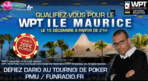 Freeroll PMU / Fun Radio avec Dario en Bounty