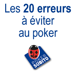 Poker Subito - Les erreurs à ne pas commettre au poker