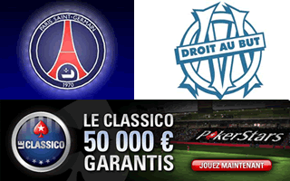 Classico PSG / Classico OM sur PokerStars