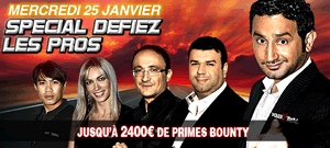 Spcial Dfiez les Pros - 2.400  sur POkerXtrem  gagner