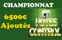 Championnat Potes Control : 6500 euros  gagner