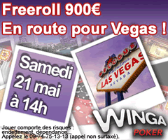 Freeroll pour partir  Las Vegas pour les WSOP sur Winga Poker 