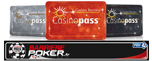 Cartes CasinoPass Rouge, Silver et VIP sur BarrierePoker.fr