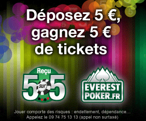 Promotion 5sur5 d'Everest Poker