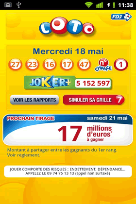 Application LOTO Androd SmartPhone