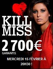 Freeroll Kill Miss - Miss France 2010 Malika Ménard Bounty sur Pmu poker